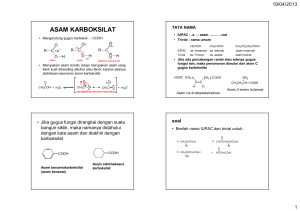 asam karboksilat dan derivatnya