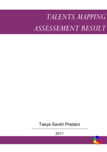 TALENTS MAPPING ASSESSEMENT RESULT