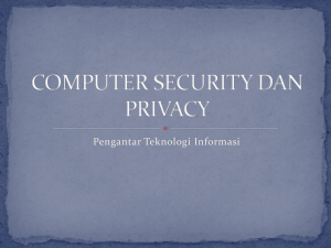 computer security dan privacy
