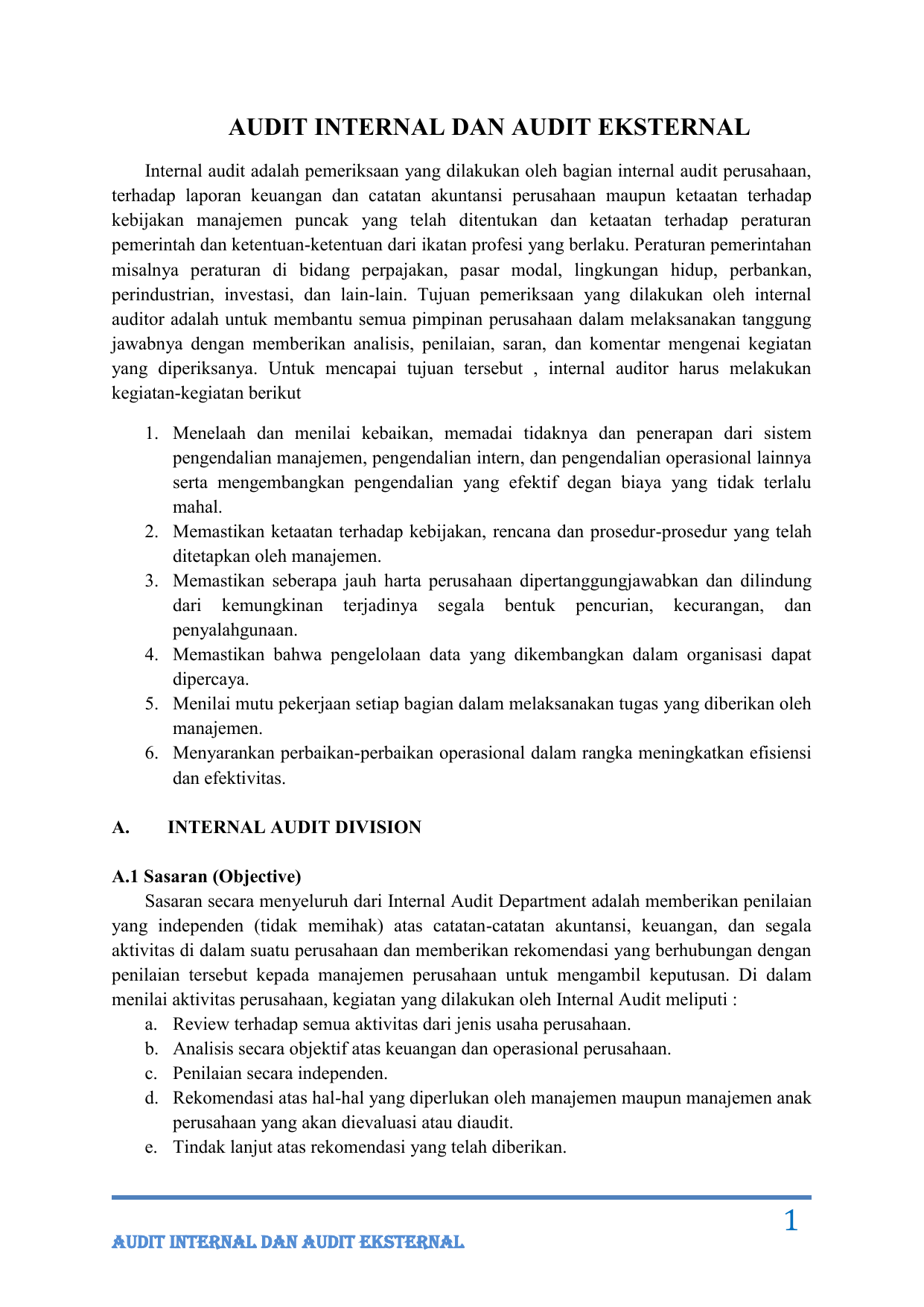 45++ Contoh laporan hasil audit internal iso ideas in 2021  Ilmu Soal