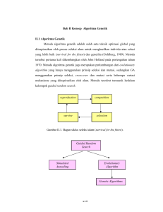 xvii Bab II Konsep Algoritma Genetik II.1 Algoritma Genetik Metoda
