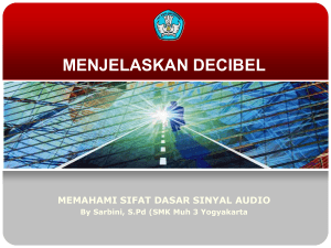 Menjelaskan decibel2009-07