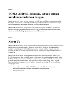 BOMA-AMPRI Indonesia, sebuah afiliasi untuk