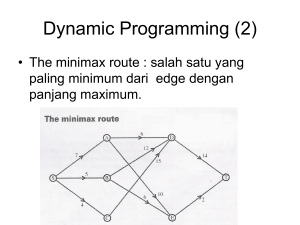 Dynamic Programming (2)