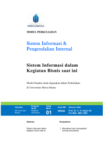Modul Sistem Informasi dan Pengendalian Internal [TM1]