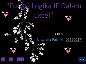 Fungsi IF Dalam Excel