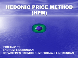 hedonic price method (hpm)