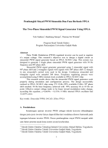 sistem pembangkit sinyal pwm berbasis fpga