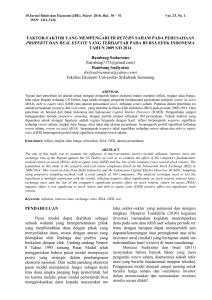 faktor-faktor yang mempengaruhi return saham pada perusahaan