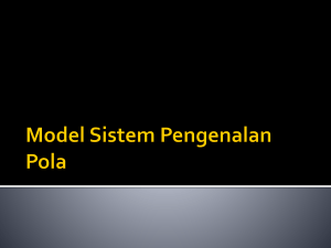 Model Sistem Pengenalan Pola