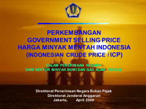 Indonesian Crude Price/ICP