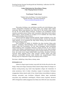 Paper Kajian Dialektologi dan Sikap Bahasa Minang