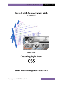 Materi CSS - E
