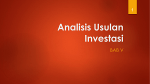 BAB 5 Analisis Usulan Investasi