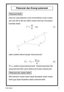 Potensial dan Energi potensial