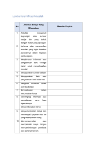 Lembar Identifikasi Masalah