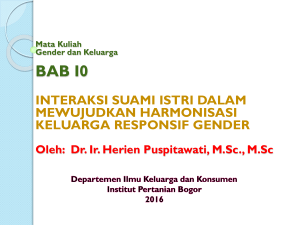 7-K-6 BAB 10 INTERAKSI tin - Departemen Ilmu Keluarga dan