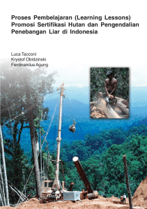 promosi sertifikasi hutan dan pengendalian penebangan liar di