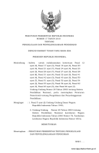 peraturan pemerintah republik indonesia nomor 17 tahun 2010