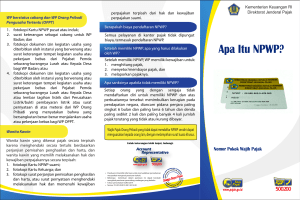 leaflet NPWP Press - Direktorat Jenderal Pajak