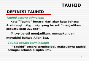 handout-tauhid - WordPress.com