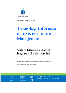 1. Pengantar Teknologi Informasi dan Sistem Informasi Manajemen