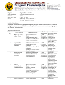 Filsafat Komunikasi - Magister Ilmu Komunikasi