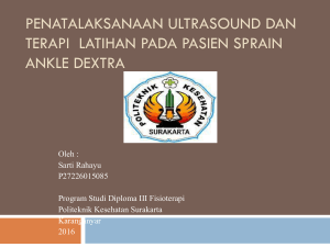 penatalaksanaan ultrasound dan terapi latihan