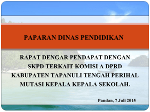 rapat dengar pendapat dengan skpdterkait komisi