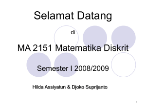 Mengapa belajar Matematika Diskrit