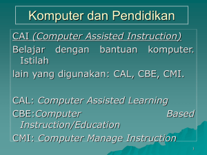 Komputer dan Pendidikan