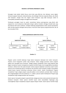 RESUME 6: SOFTWARE (PERANGKAT LUNAK) Perangkat lunak