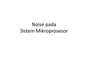 Noise pada Mikroprosesor