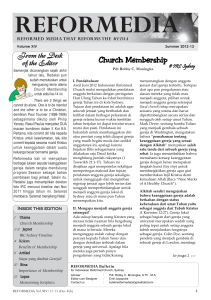 Church Membership - Indonesian Reformed Church