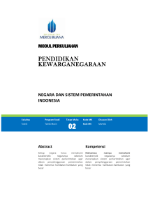 Sistem Pemerintahan: Presidensial