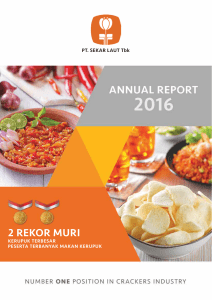 Annual Report 2016 SEKAR LAUT