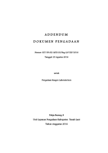 addendum dokumen pengadaan - LPSE Kabupaten Tanah Laut