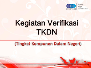 Tingkat Komponen Dalam Negeri