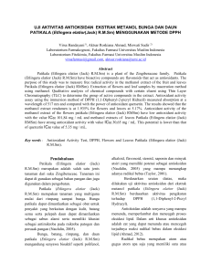 for estimating antioxidant activity. Songklanakarin Journal of