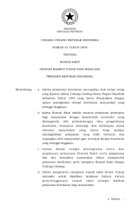 undang-undang republik indonesia nomor 44 tahun 2009