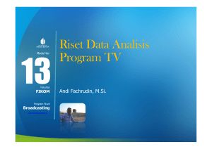 Riset Data Analisis Program TV