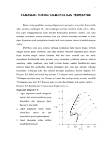 hubungan antara salinitas dan temperatur