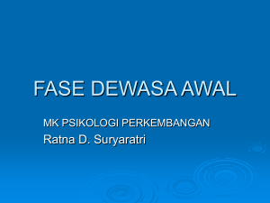 fase dewasa awal