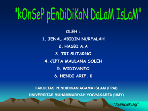 kOnSeP pEnDiDiKaN DaLaM IsLaM