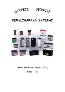 PEMELIHARAAN BATERAI (ARIEF RAHMAN - SMKN 2