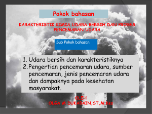 Karakteristik Kimia Udara Bersih dan Proses