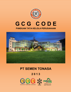 GCG Code - PT Semen Tonasa