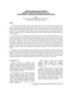 Pengkajian geologi tersier daerah Sumatera Bagian Selatan