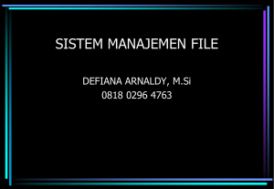 Manajemen Sistem File - Febby Dian Anggraini
