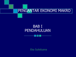 TEORI EKONOMI MAKRO Bab I Pendahuluan